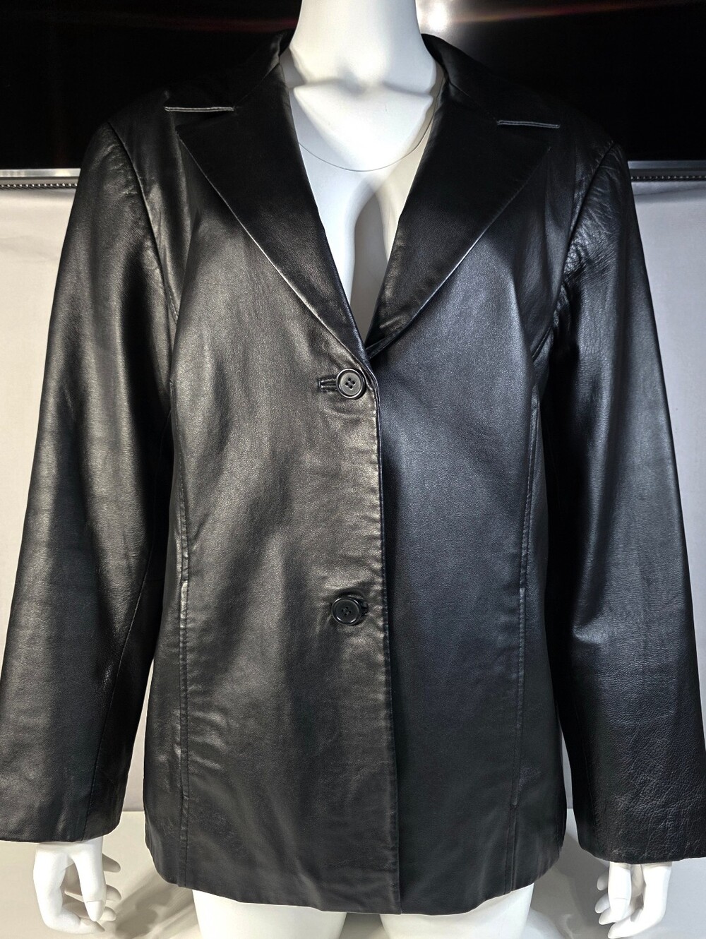 Terry Lewis Vintage Classic Luxuries Lamb leather blazer Size 1X